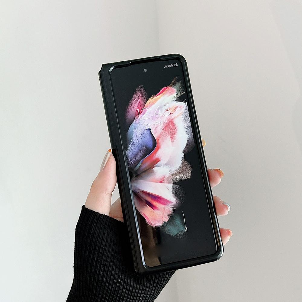 For Samsung Galaxy Z Fold4 5G Aluminum Foldable Phone Case - Black 3