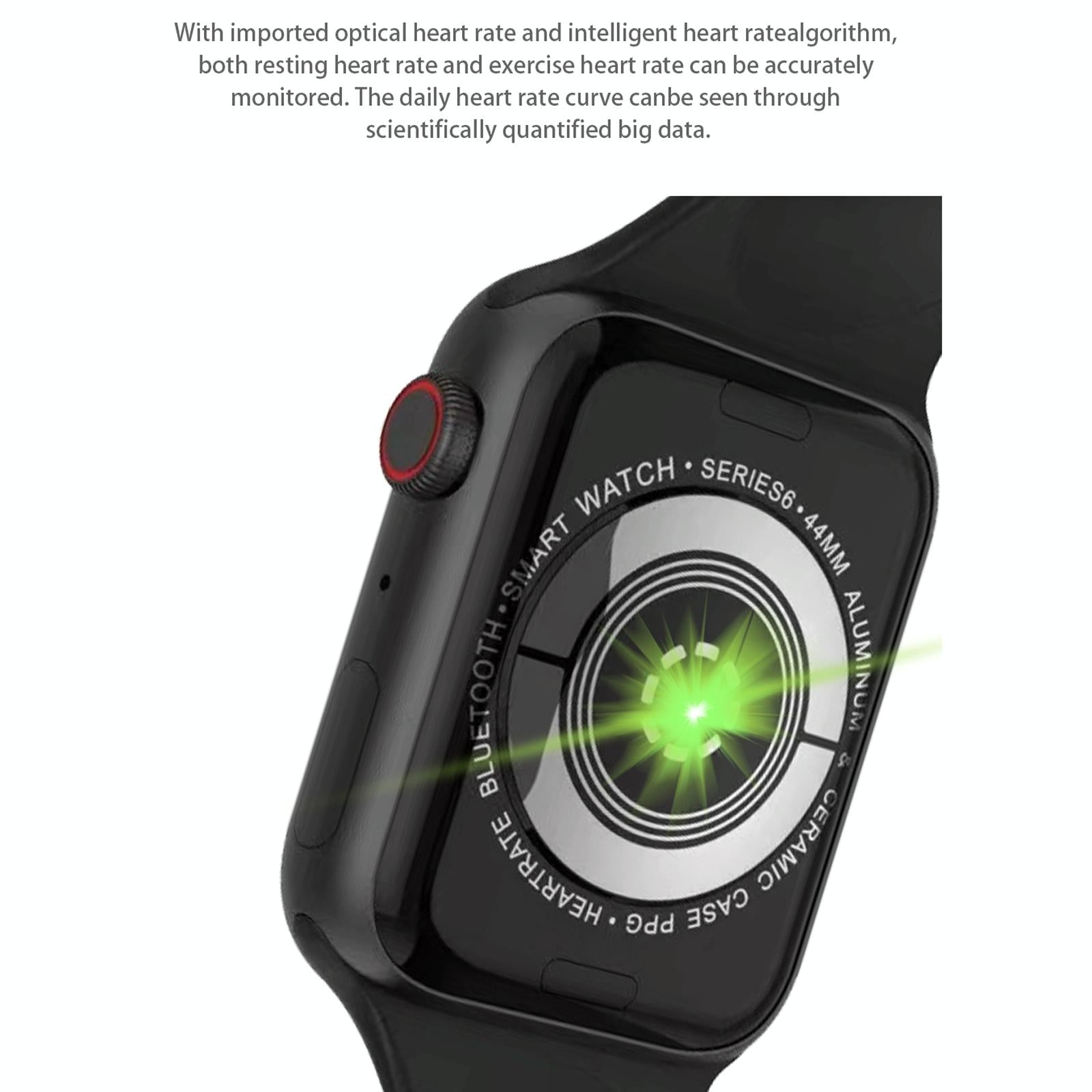 1.75 Inch Full Screen Ip67 Waterproof Smart Watch Support Sleep Monitor / Heart Rate Monitor / Bluetooth Call - Black 5