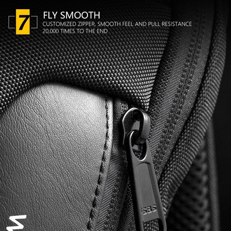 Canvas Anti Theft Chest Bag For Men Blue One Shoulder Design 6