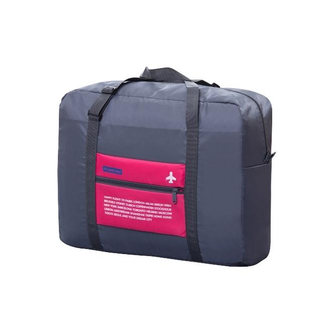 Foldable Nylon Travel Bag for Women and Men - Large Capacity - Sky Blue