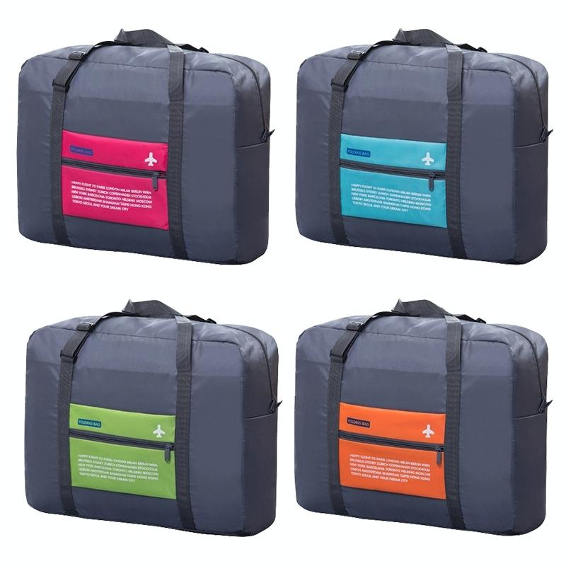 Foldable Nylon Travel Bag for Women and Men - Large Capacity - Sky Blue 9