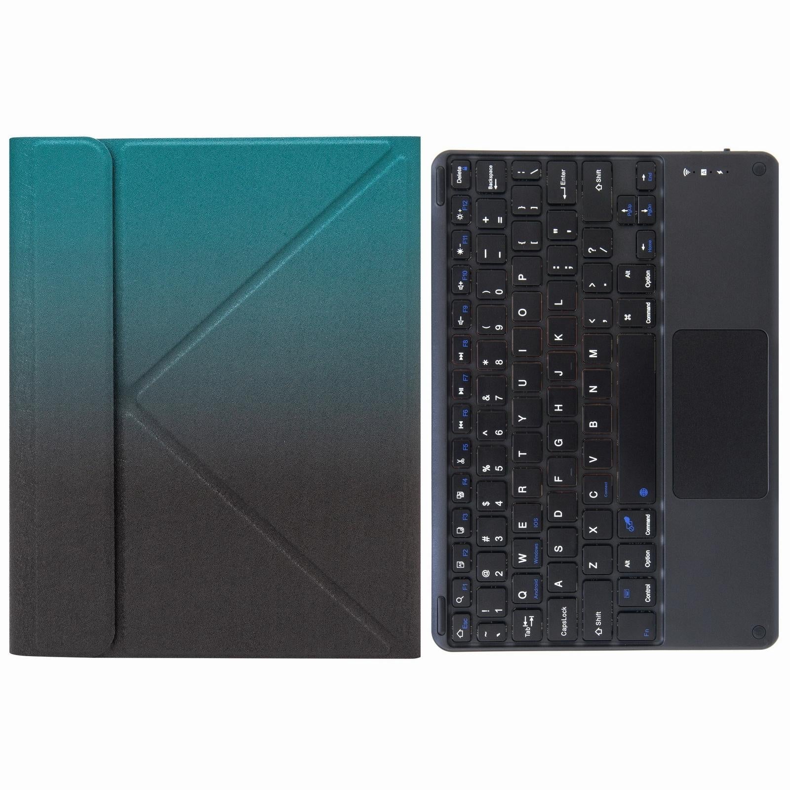 Bluetooth Keyboard Leather Case For Ipad 10.2 / Pro 10.5 - Three-Fold Holder - Purple 5
