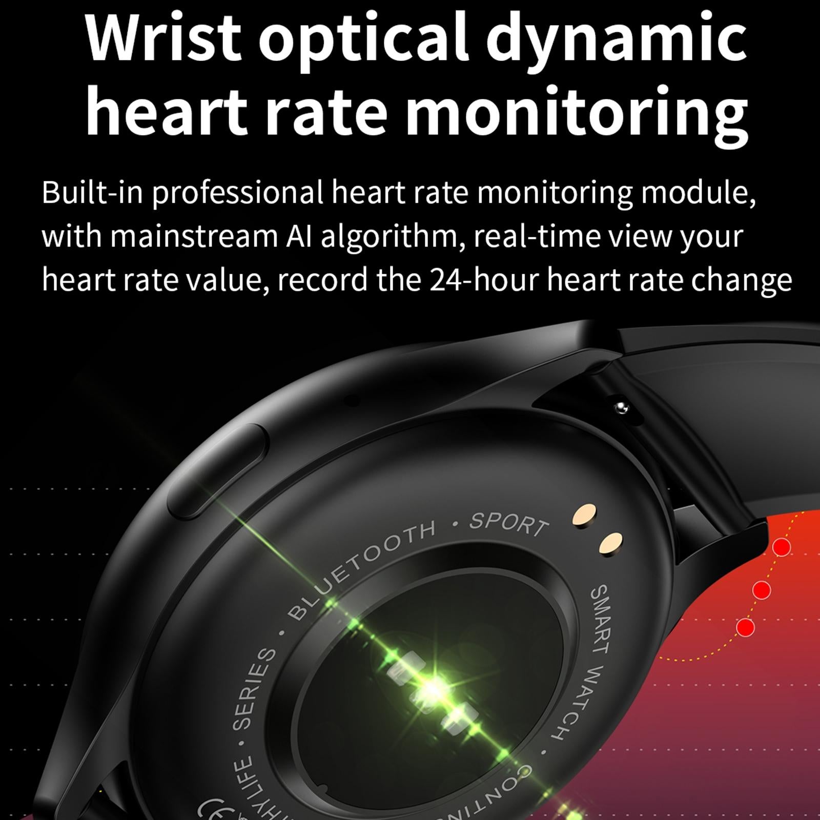 1.43 Inch Bt5.0 Ip67 Sport Smart Watch Support Bluetooth Call / Message Notification / Heart Rate / Blood Pressure Health Monitor - Gold 11