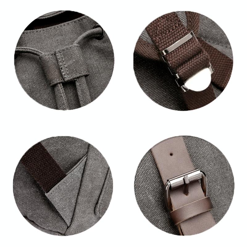 Student Canvas Backpack - Compact and Stylish - Navy 6