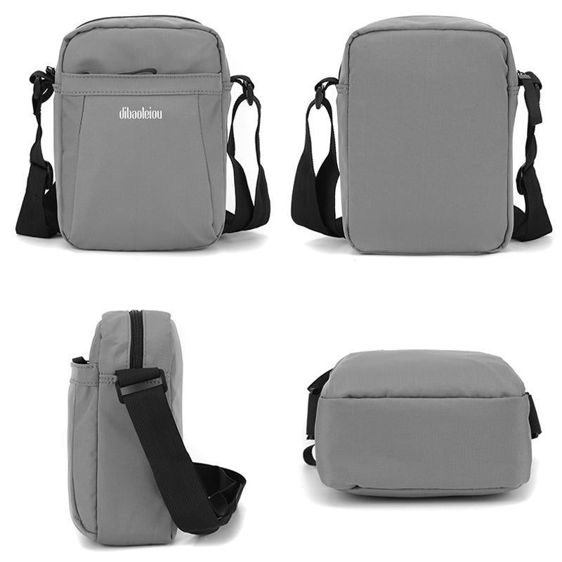 Versatile Canvas Shoulder Backpack For Men - Gray 6