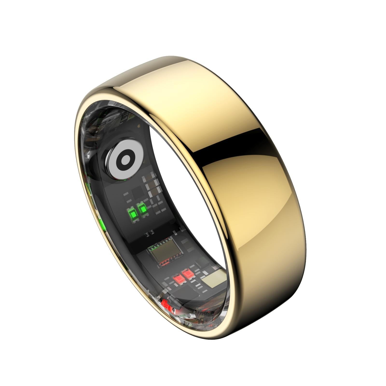 Smart Ring Heart Rate Blood Oxygen Sleep Sports Size 11 - Silver 14
