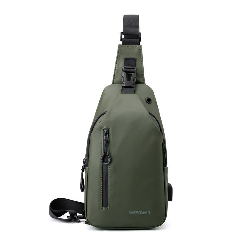 Men Casual Chest Bag Splashproof Backpack - Grey