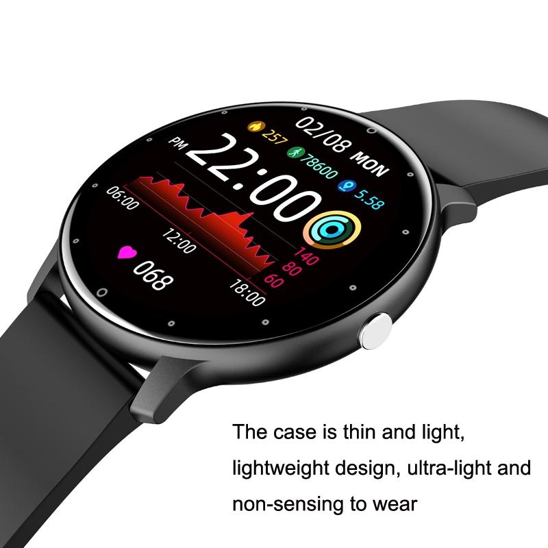 Smart Heart Rate Blood Pressure Oxygen Monitoring Sports Pedometer Wireless Bluetooth Watch - Pink 5