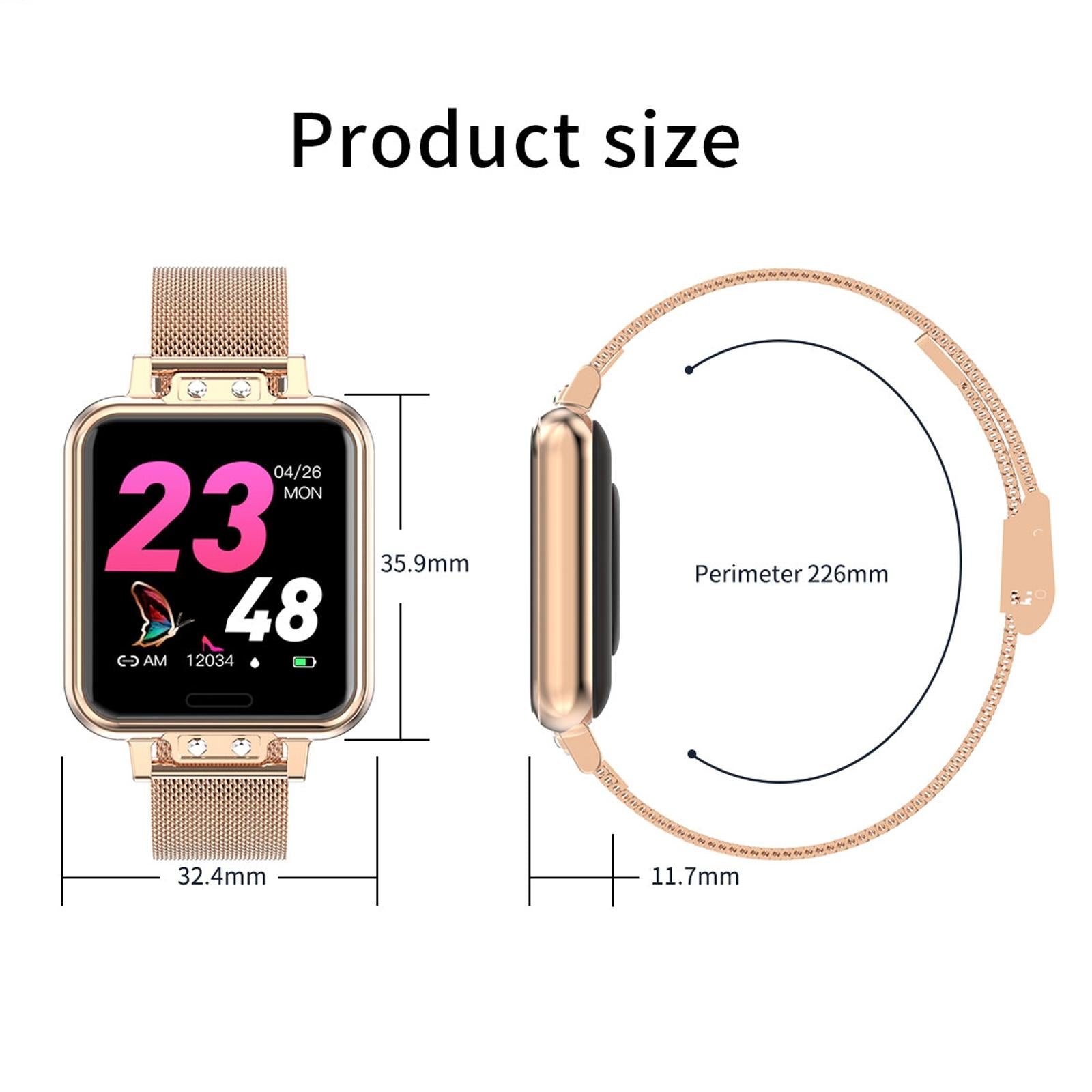 1.22 Inch Waterproof Smart Watch With Sleep & Heart Rate Monitor - Blue 4