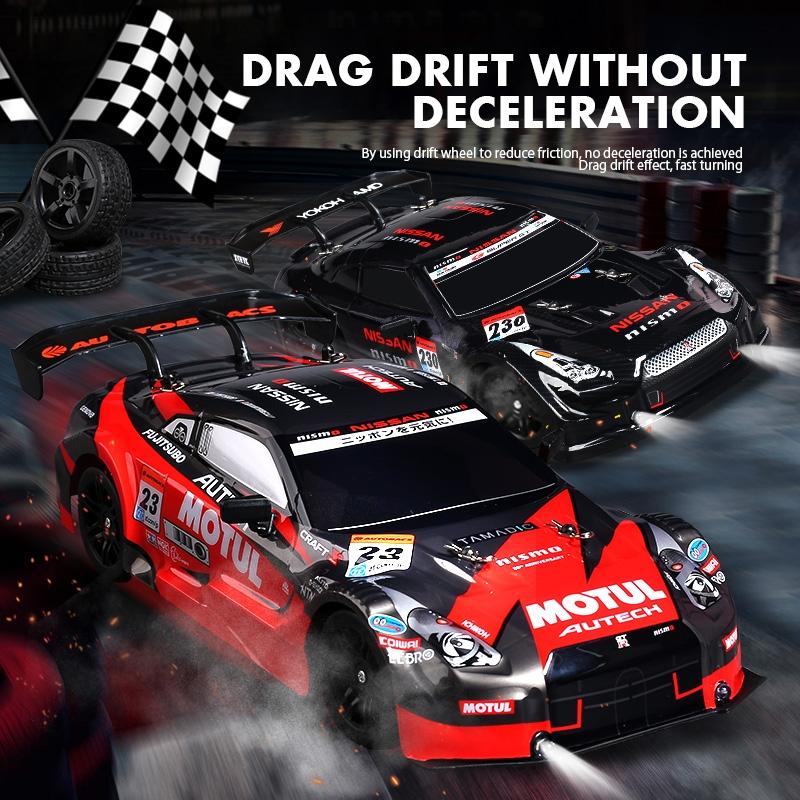 1 16 4wd Drift Rc Toy Car - 2.4g - Compact Design - Black 6