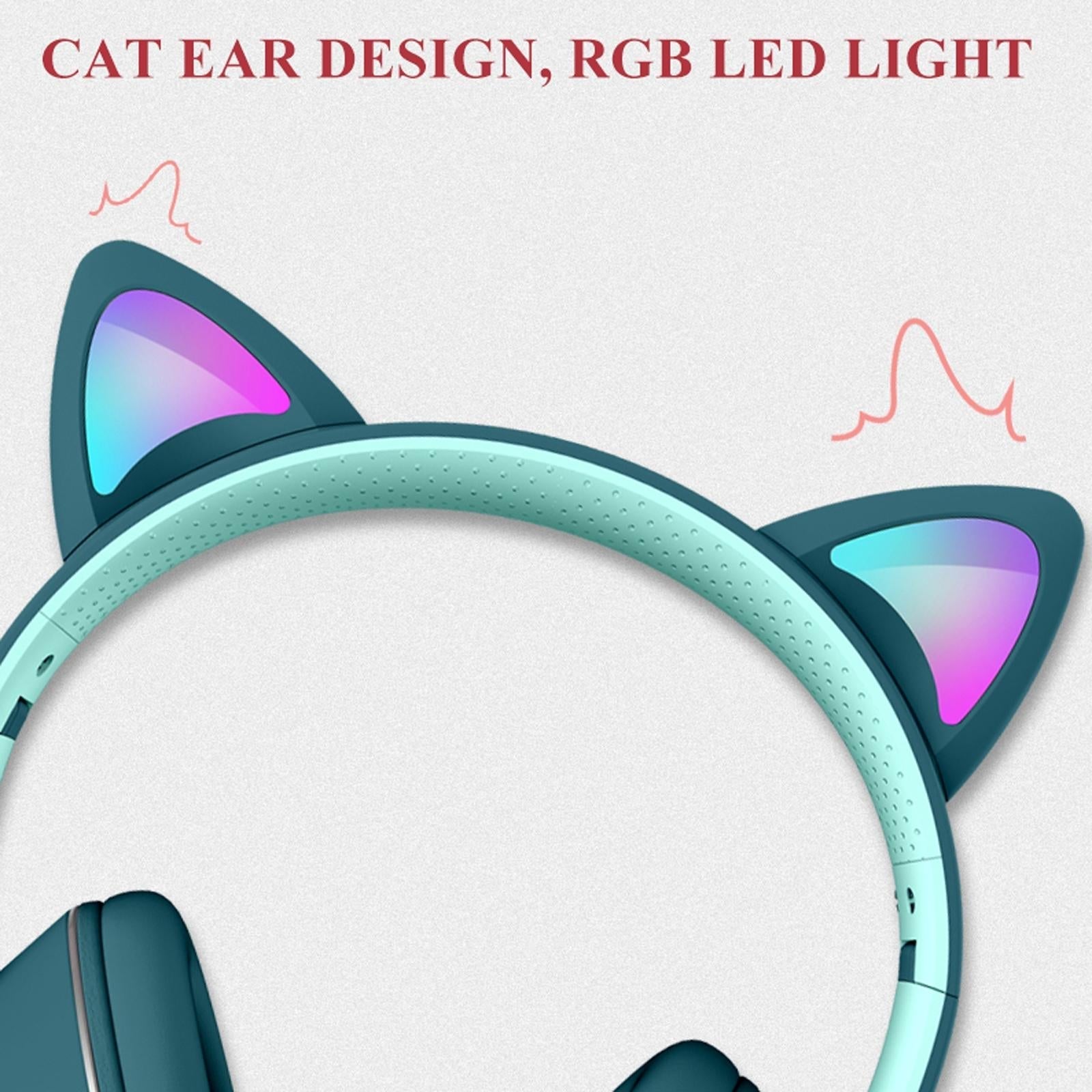 Foldable Led Headset With Mic Usb + 3.5Mm Port - Grey 4