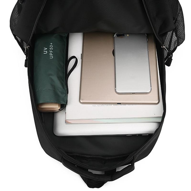 Large Capacity Nylon Backpack For Students - Black 6