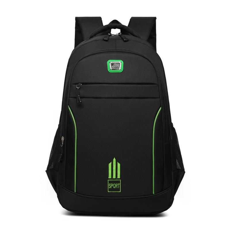 Large Capacity Nylon Backpack For Students - Black 12