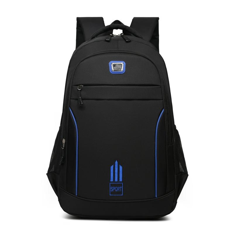 Large Capacity Nylon Backpack For Students - Black 13