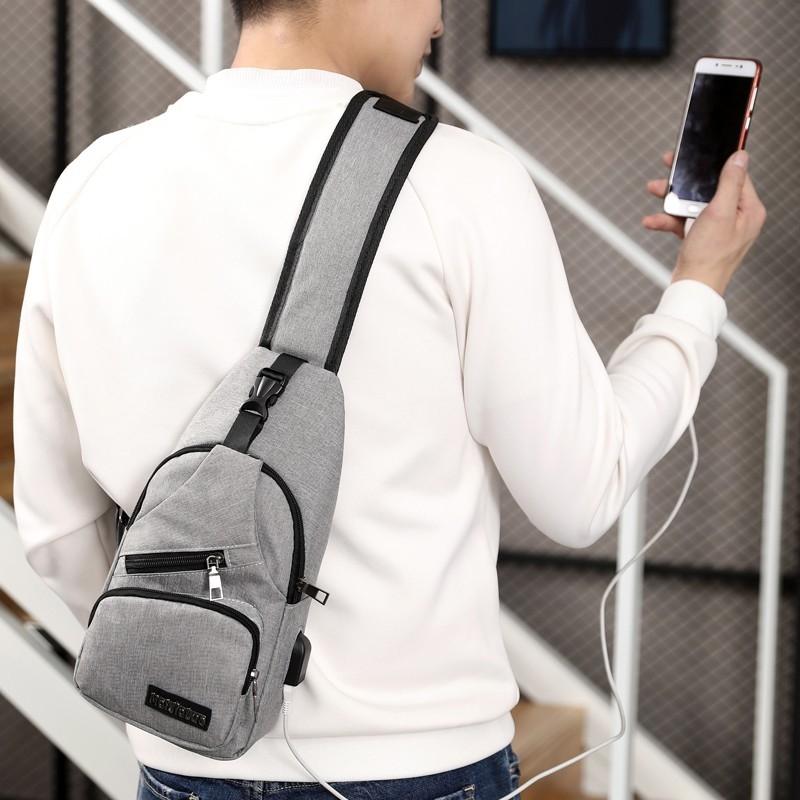 Versatile Men Crossbody Bag For Sports And Everyday Use - Grey 3