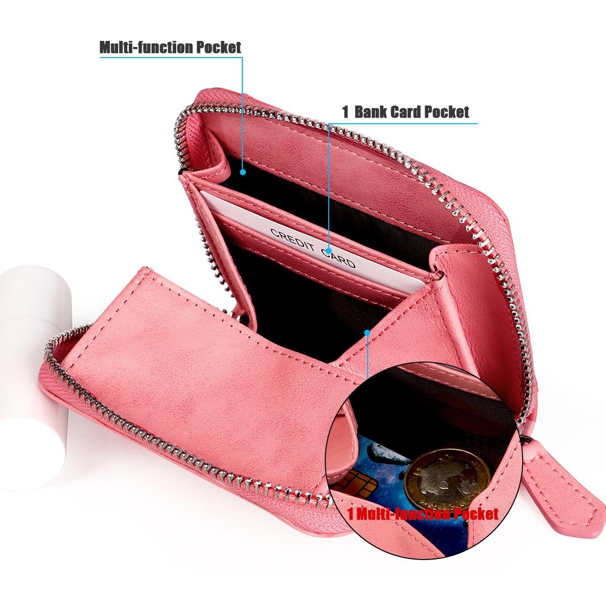 Rfid-protected Leather Coin Purse - Secure & Stylish - Brown 7