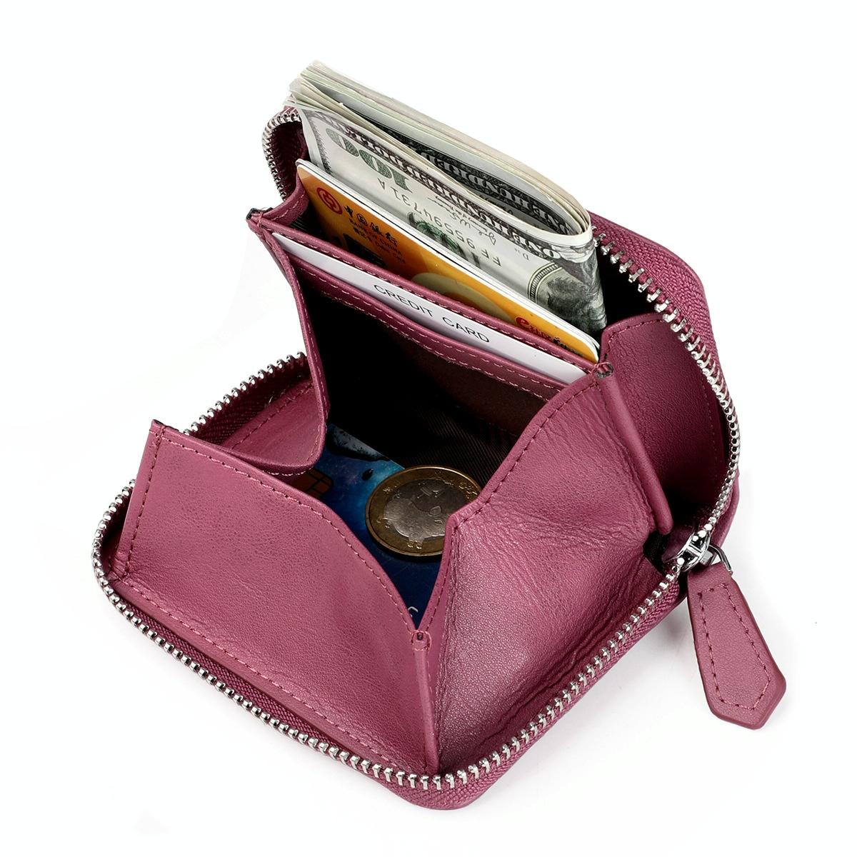 Rfid-protected Leather Coin Purse - Secure & Stylish - Brown 10