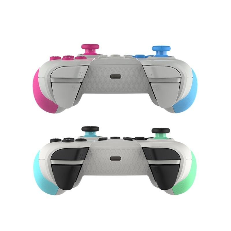 Wireless Six-axis Tooth Handle for Switch Pro - Blue Green 4