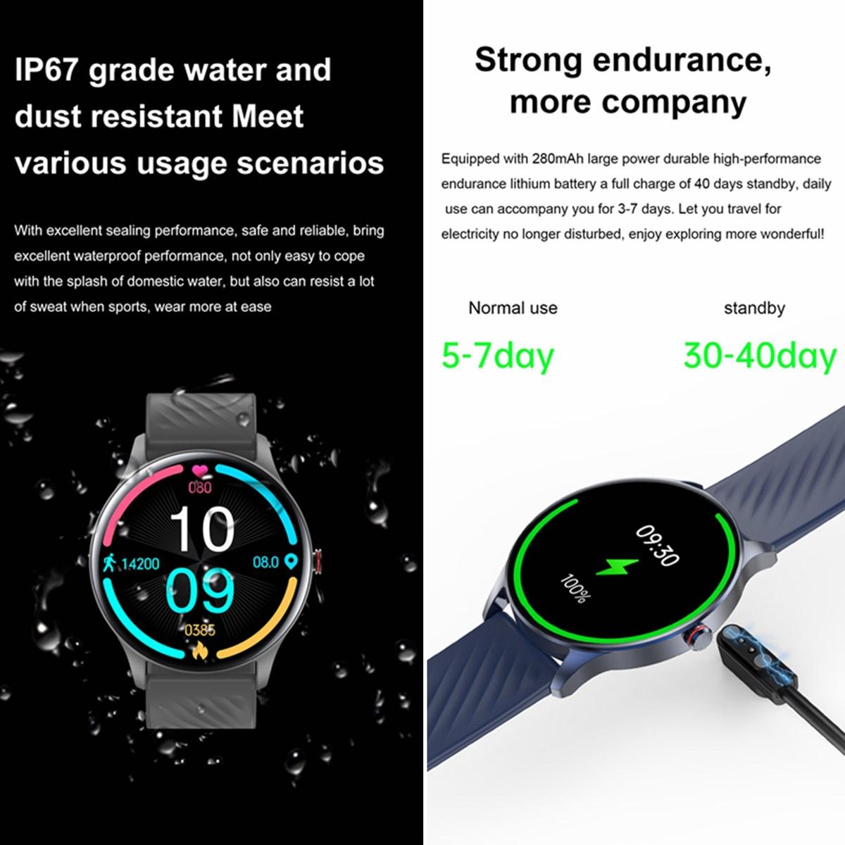 1.43 Inch Amoled Smart Watch With Bt Call & Health Tracking - Gold 12