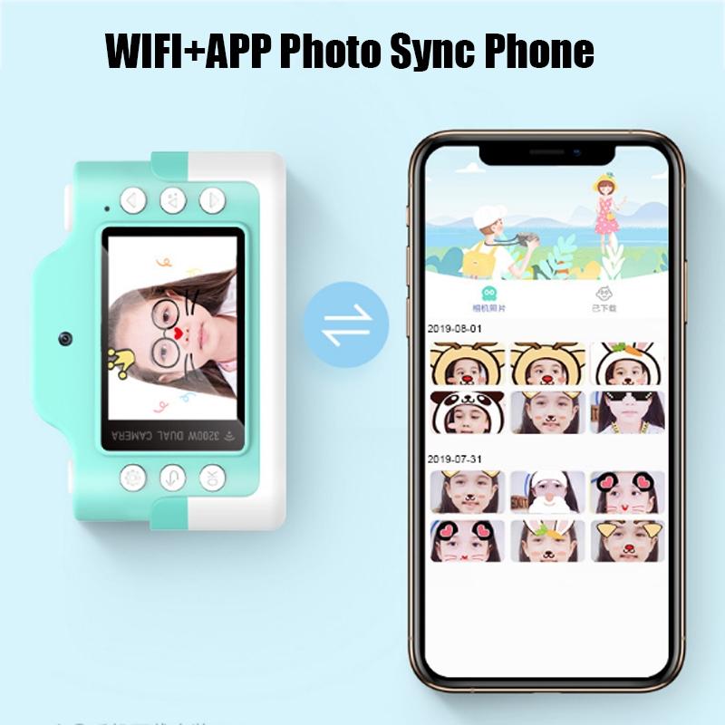 Fun Cartoon Digital Camera for Kids - 24mp Wifi Educational Toys - Yellow 13