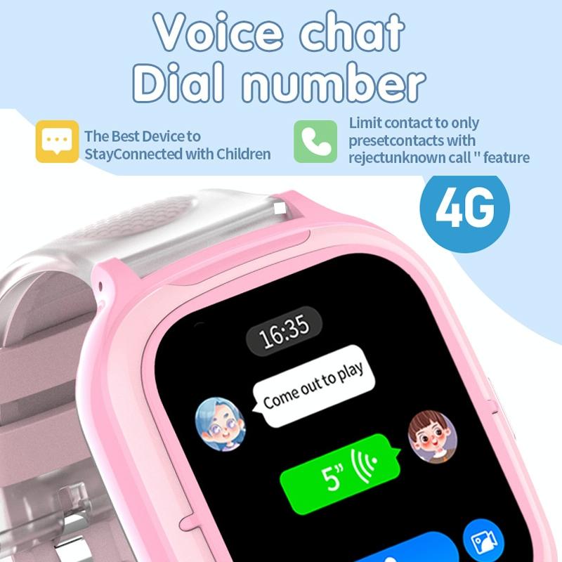 4G Kids Smart Phone Positioning Watch Ip67 Waterproof / Video / Voice Calling - Black 8