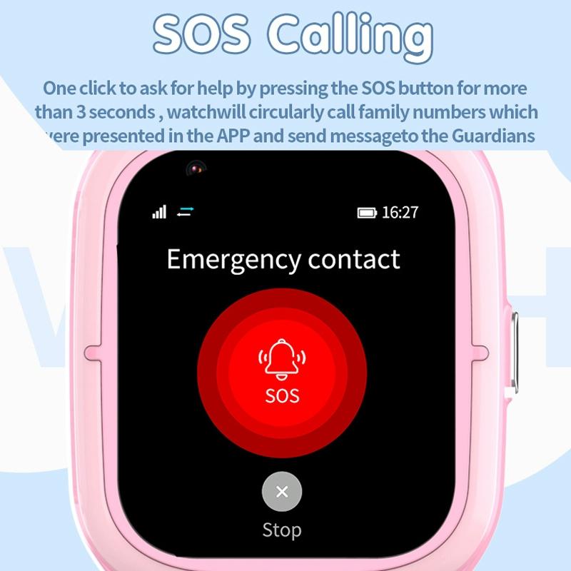 4G Kids Smart Phone Positioning Watch Ip67 Waterproof / Video / Voice Calling - Black 9