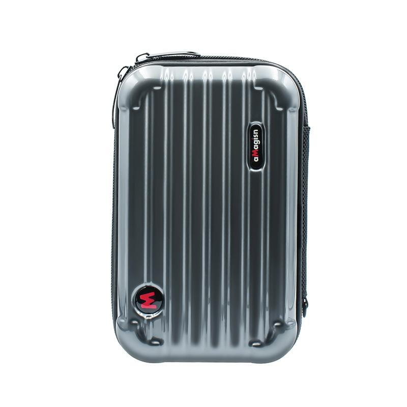 18.5 x 11.5 x 6cm Small Organizer Bag for Sports Camera Accessories - Pearl White