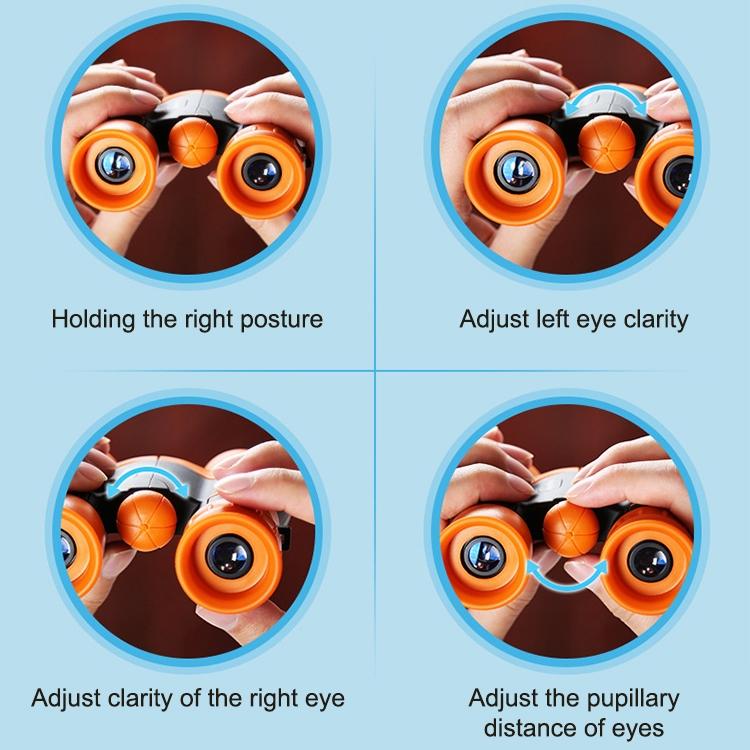 High Magnification Children's Outdoor Telescope - Hd Quality - Orange 9