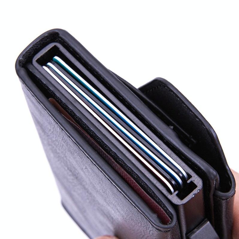 Rfid-protected Aluminum Coin Purse - Secure & Stylish - Mad Horse Blue 6
