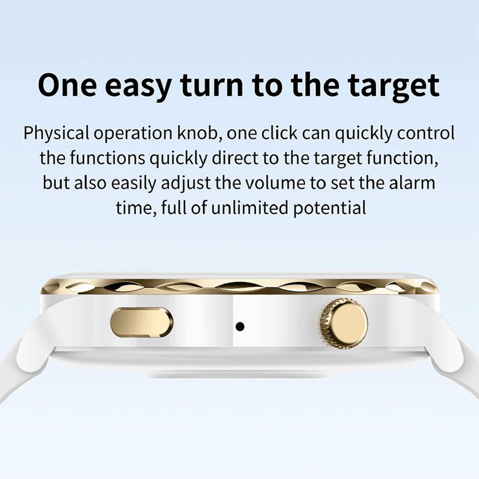 1.28 Inch Dual Mode Sport Smart Watch Support Bluetooth Call / Sleep / Blood Oxygen / Heart Rate / Blood Pressure Health Monitor - Gold 7