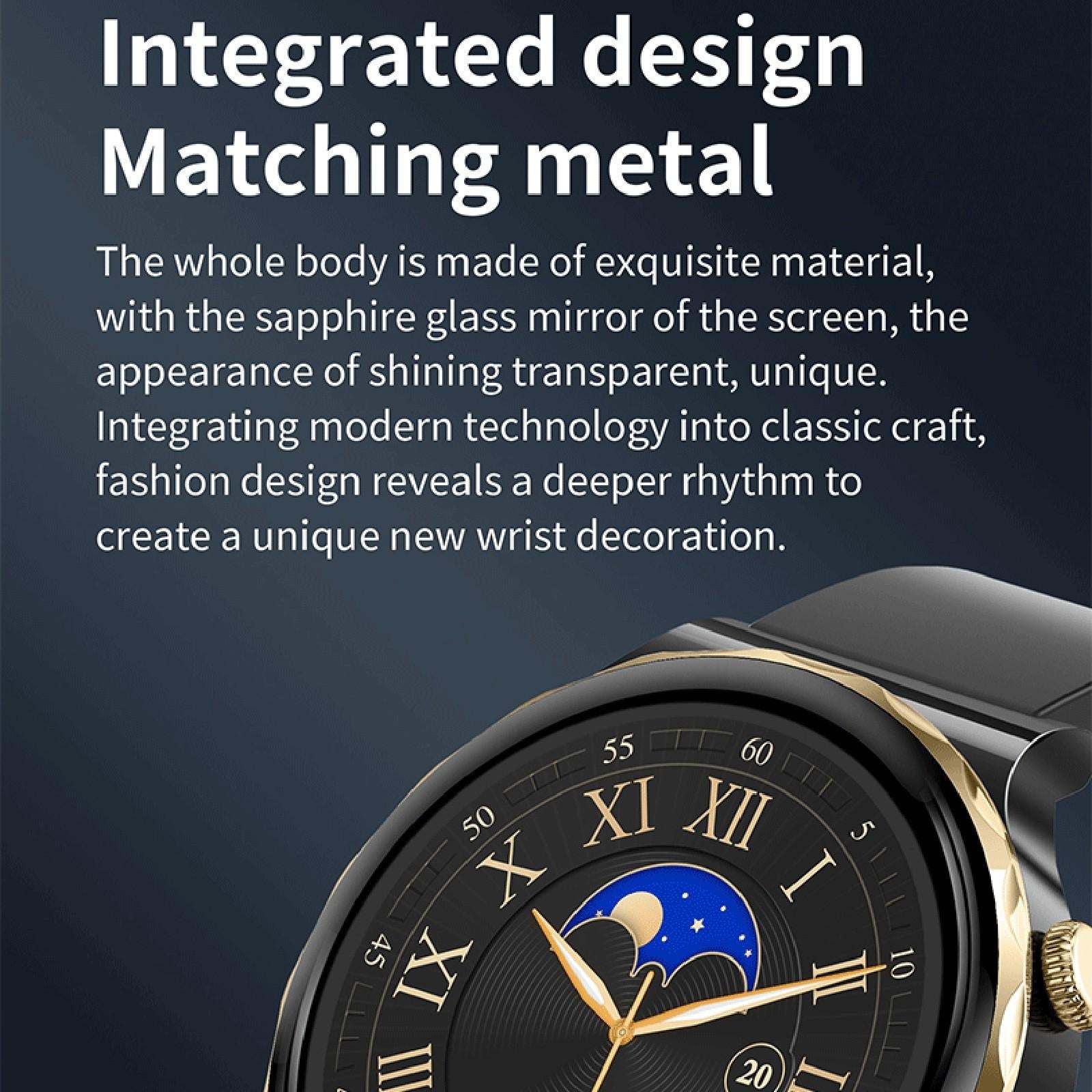 1.28 Inch Dual Mode Sport Smart Watch Support Bluetooth Call / Sleep / Blood Oxygen / Heart Rate / Blood Pressure Health Monitor - Gold 8