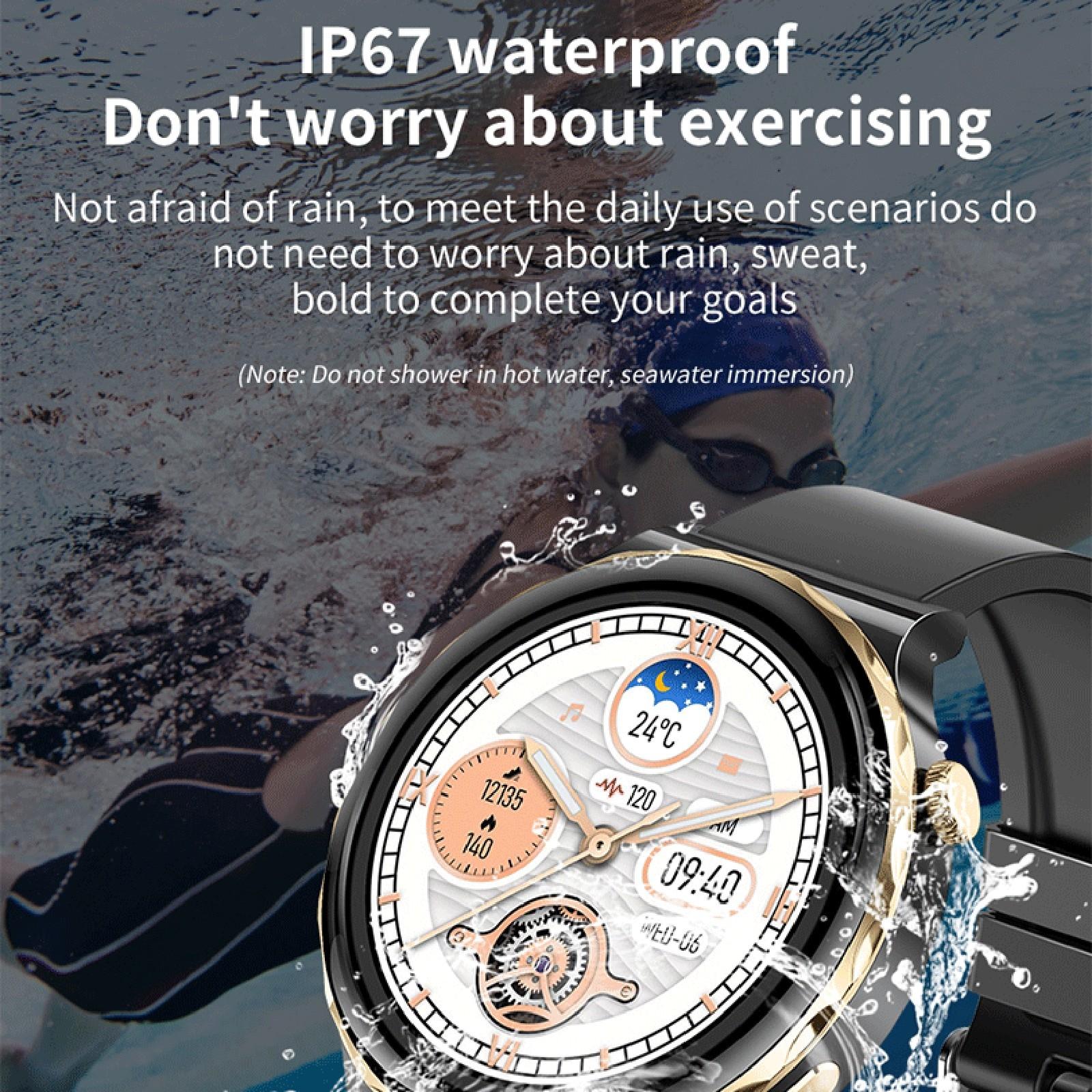1.28 Inch Dual Mode Sport Smart Watch Support Bluetooth Call / Sleep / Blood Oxygen / Heart Rate / Blood Pressure Health Monitor - Gold 11