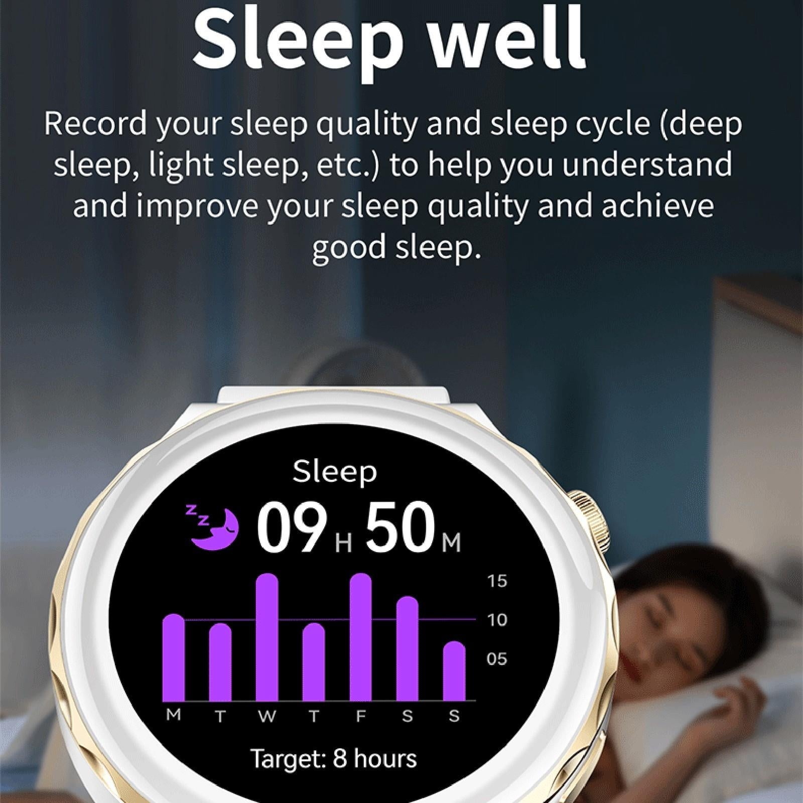 1.28 Inch Dual Mode Sport Smart Watch Support Bluetooth Call / Sleep / Blood Oxygen / Heart Rate / Blood Pressure Health Monitor - Gold 12