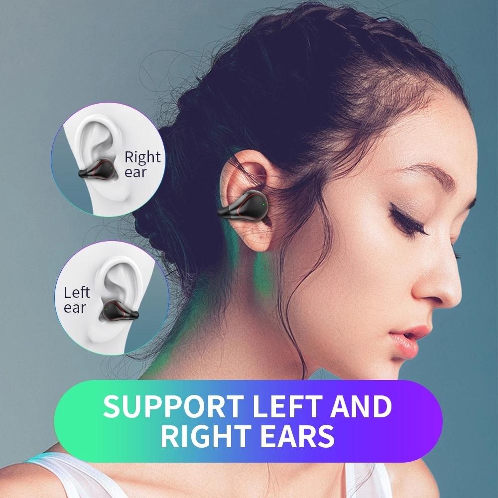 Wireless Bone Conduction Earphone with Bluetooth 5.0 - Gray 8