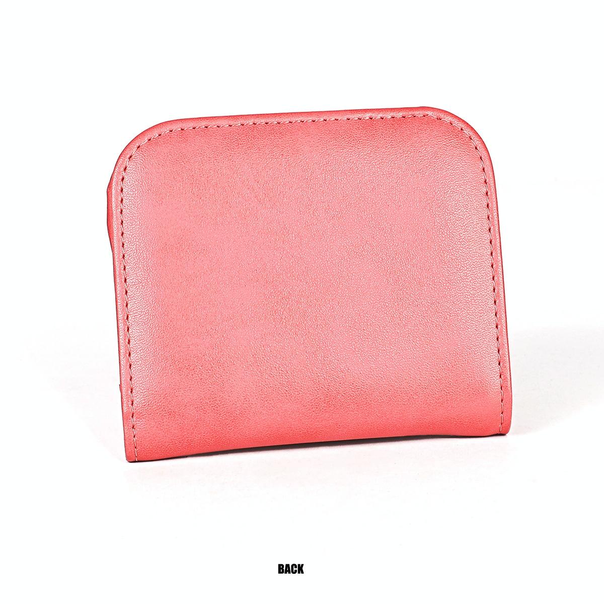 Women Leather Rfid Blocking Coin Purse - Compact Design - Black 5