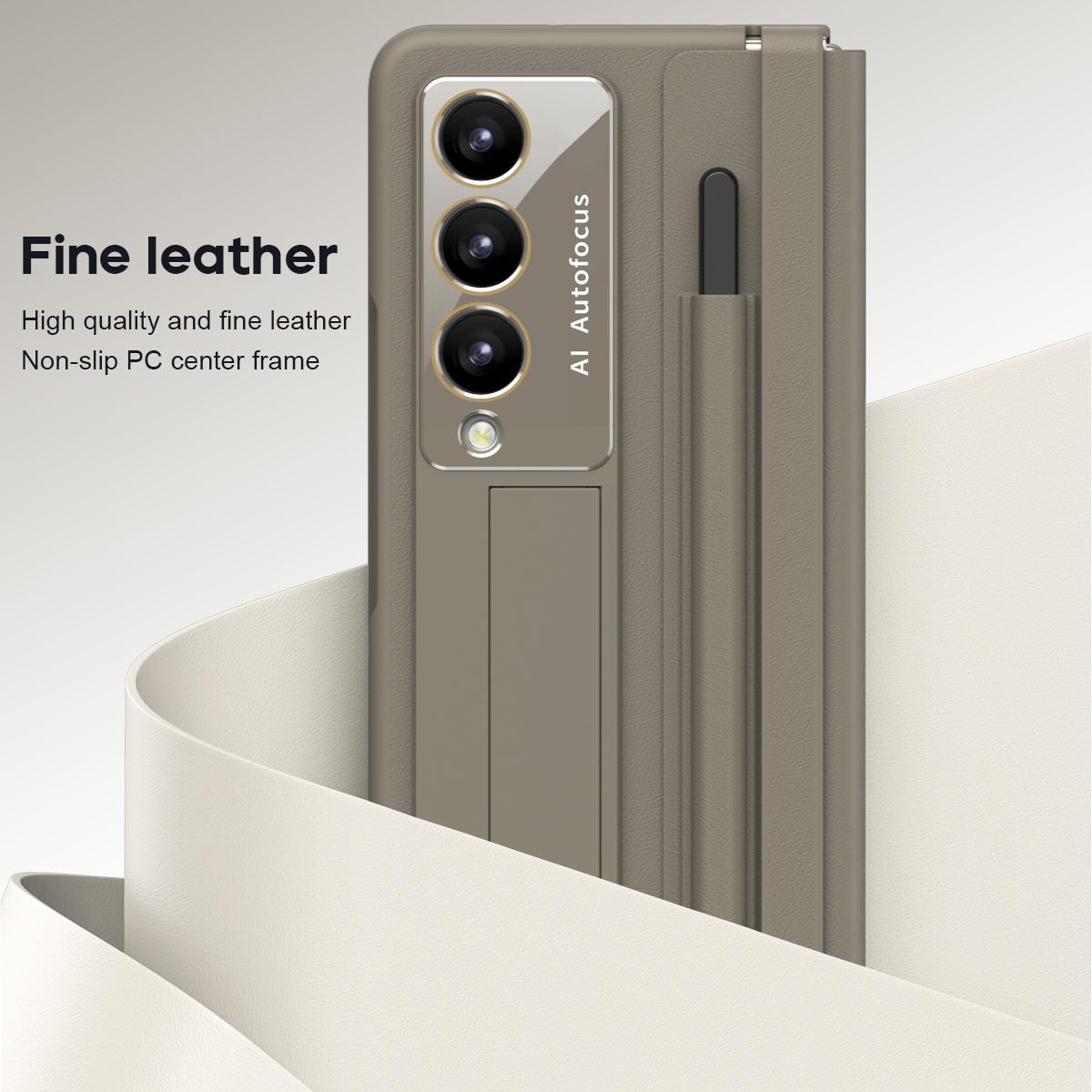 For Samsung Galaxy Z Fold4 5G Full Coverage Pc Case With Pen - White 9