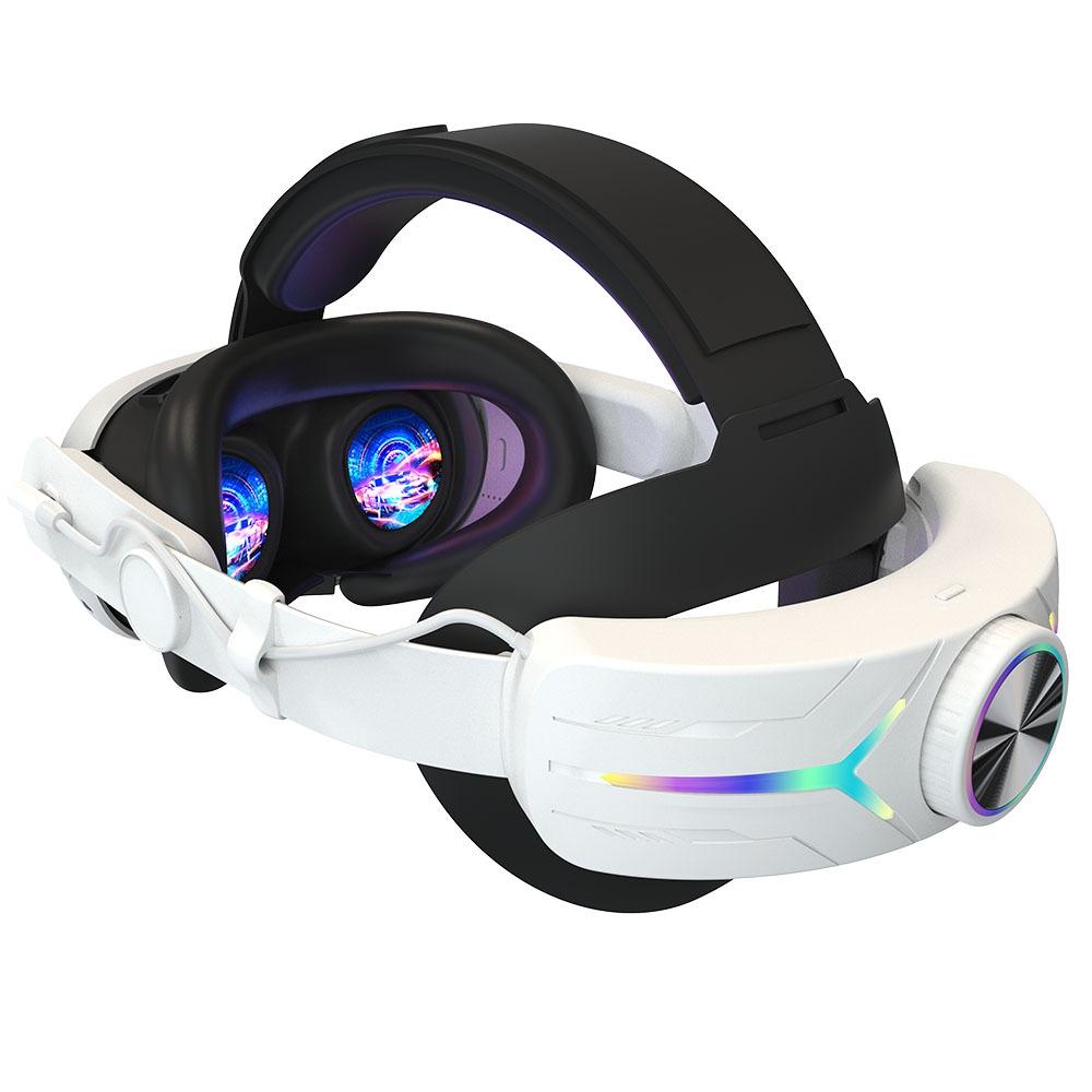 Foldable Rgb Headset for Meta Quest 3 - Usb Rechargeable - Black 10