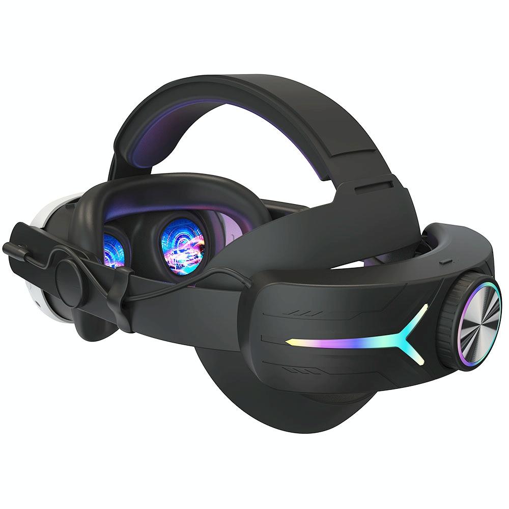 Foldable Rgb Headset for Meta Quest 3 - Usb Rechargeable - Black 11