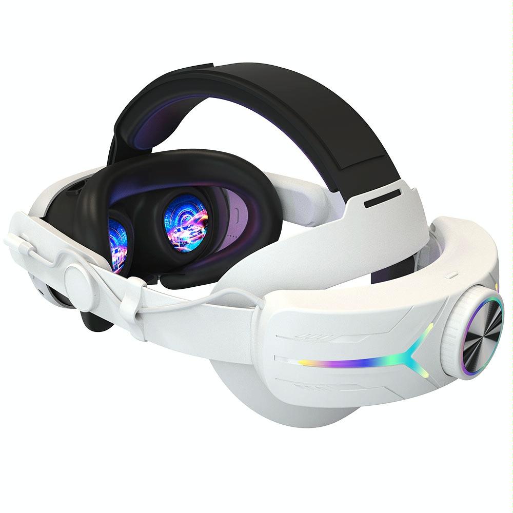 Foldable Rgb Headset for Meta Quest 3 - Usb Rechargeable - Black 12
