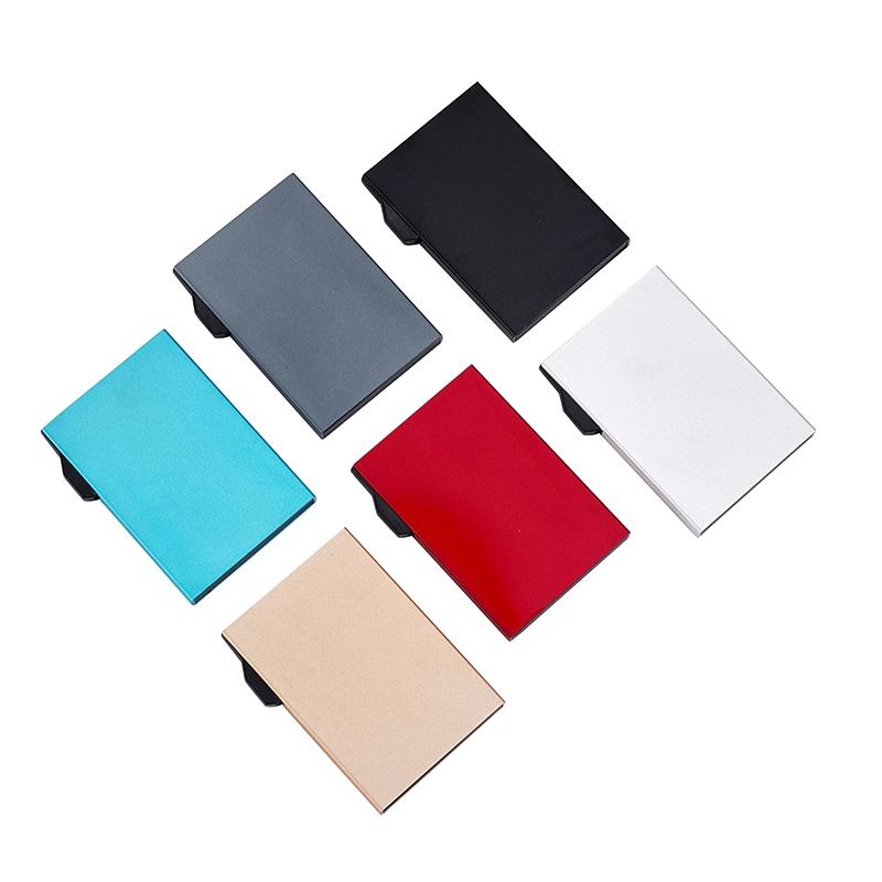 Aluminum Rfid Blocking Card Holder - Compact Design - Grey 6