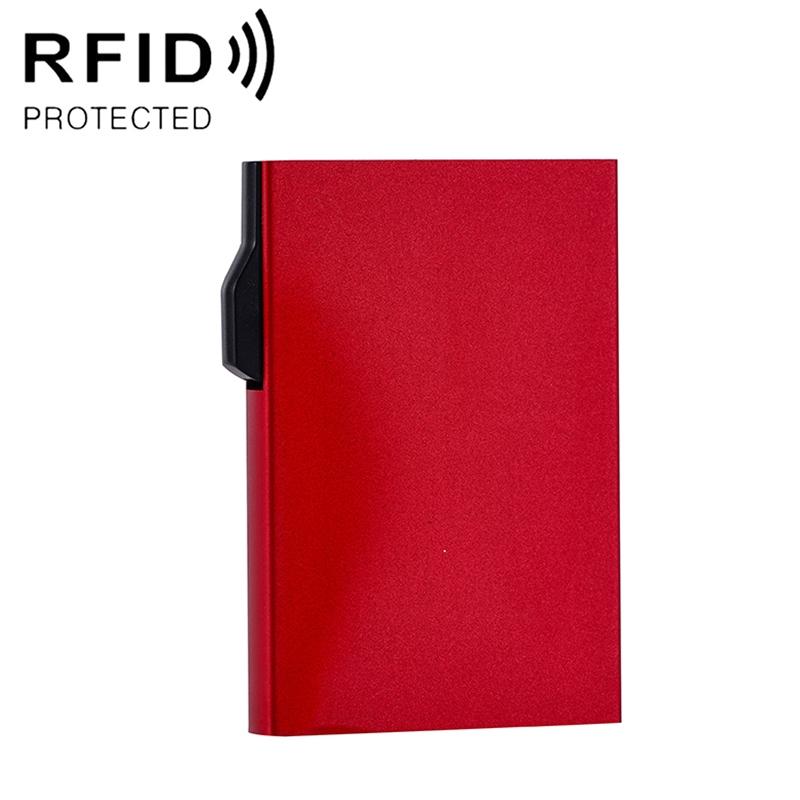 Aluminum Rfid Blocking Card Holder - Compact Design - Grey 9
