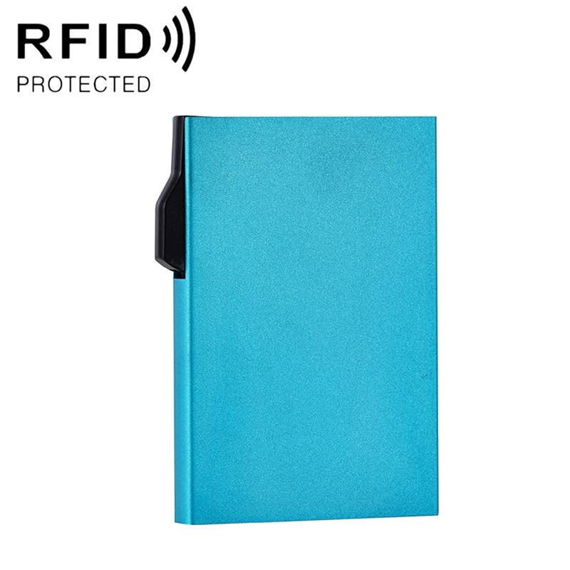 Aluminum Rfid Blocking Card Holder - Compact Design - Grey 11