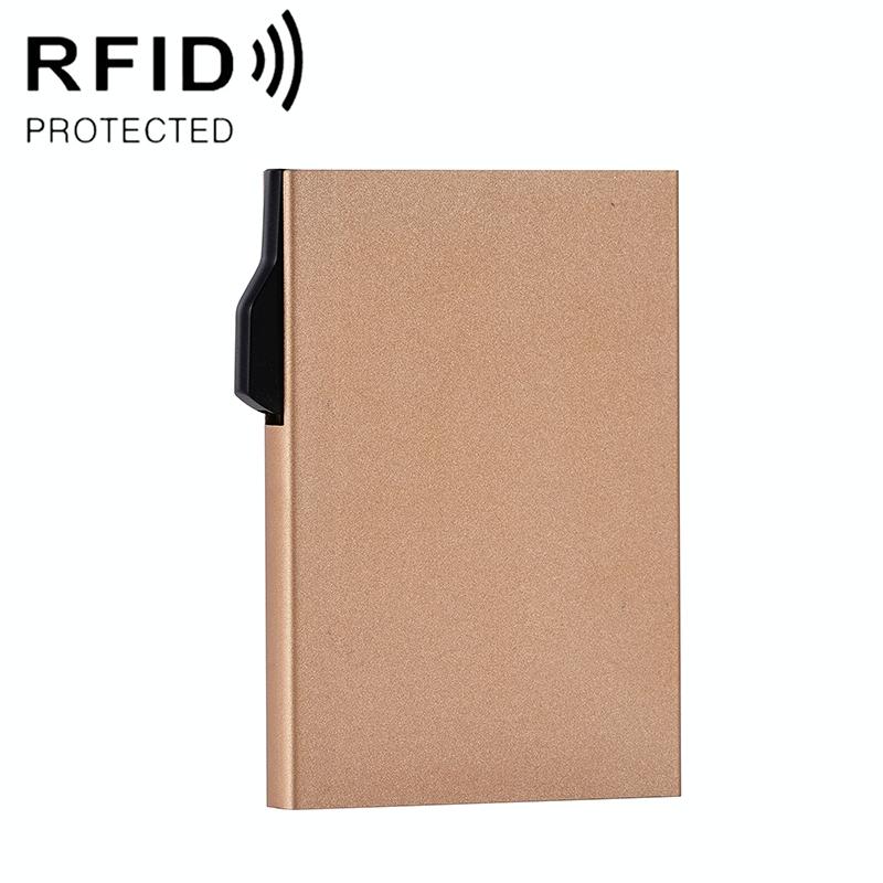 Aluminum Rfid Blocking Card Holder - Compact Design - Grey 12