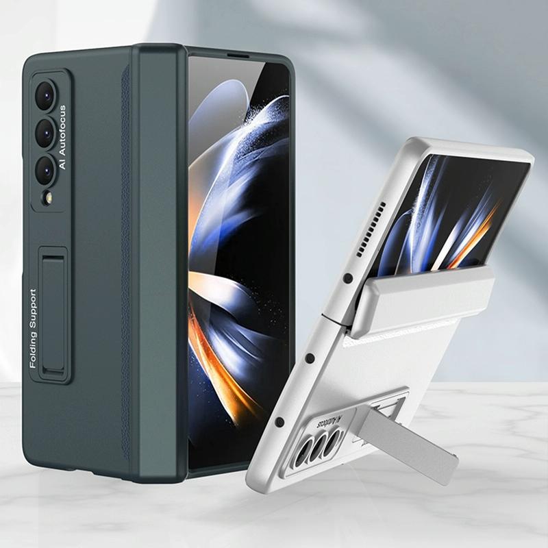 For Samsung Galaxy Z Fold4 5G Foldable Magnetic Hinged Case - Night Green 3