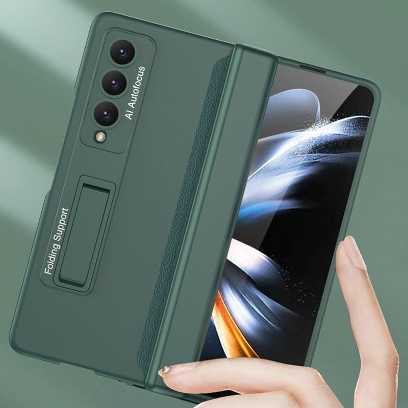 For Samsung Galaxy Z Fold4 5G Foldable Magnetic Hinged Case - Night Green 6