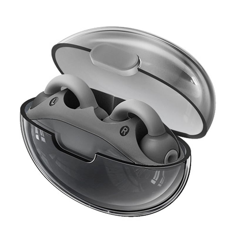 Wireless Bluetooth Earphone - Transparent Ear Clip - Ows Sports - Blue 12