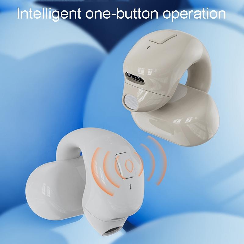 Wireless Clip-on Bluetooth Earphone for Sports and Gaming - Light Skin 9