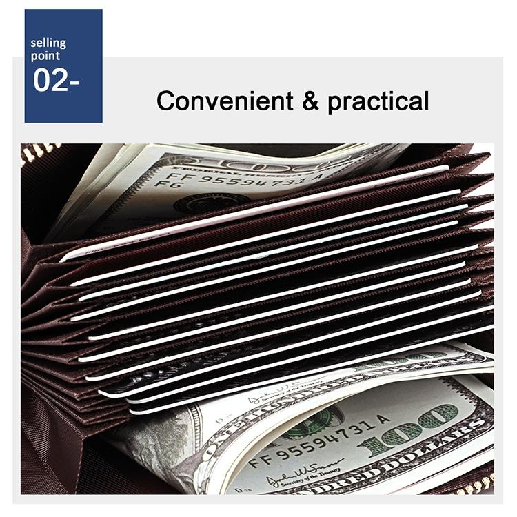 Men Anti-magnetic Leather Rfid Wallet - Black - Coffee 9