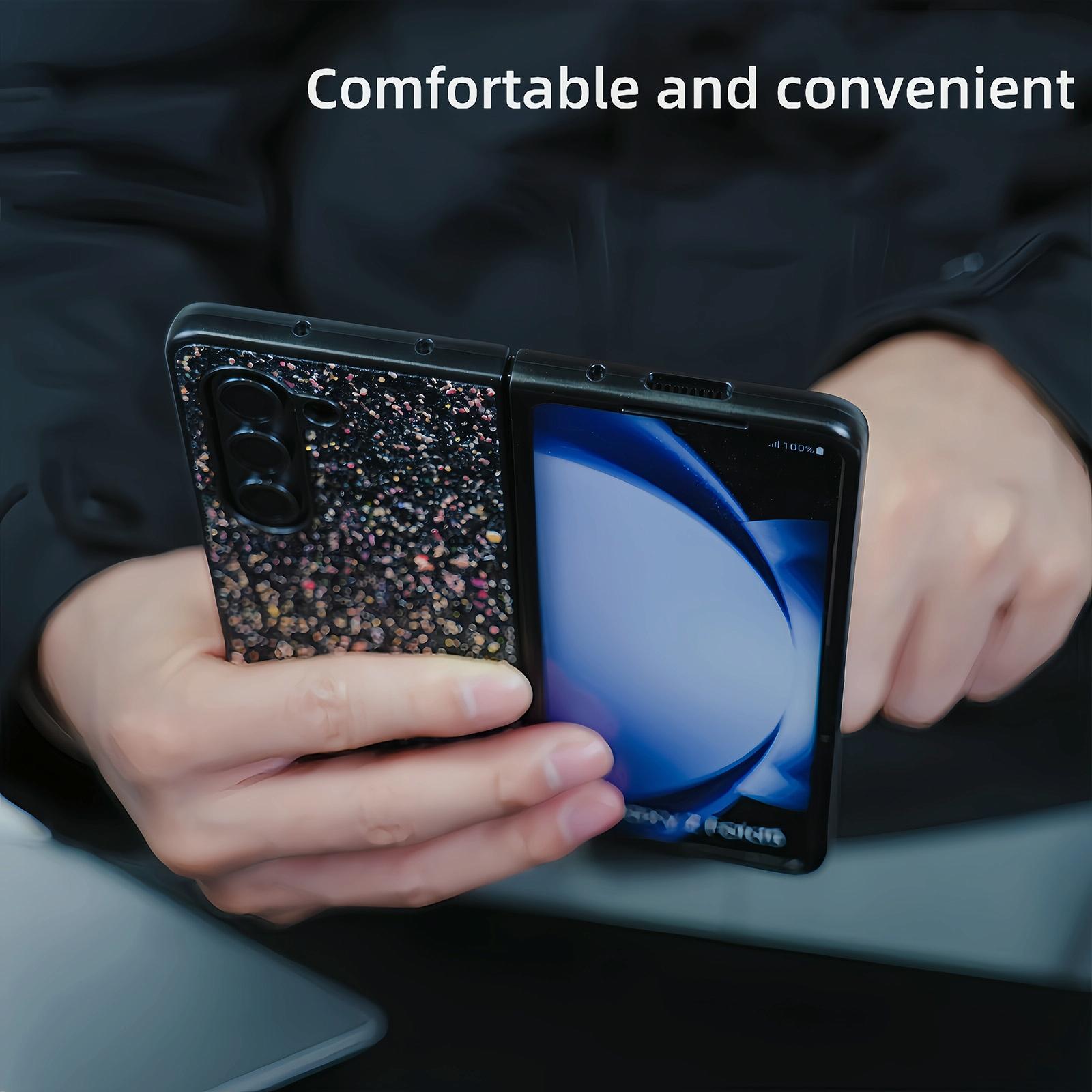 For Samsung Galaxy Z Fold4 5G Foldable Diamond Case - Compact And Stylish - Flash Green 5