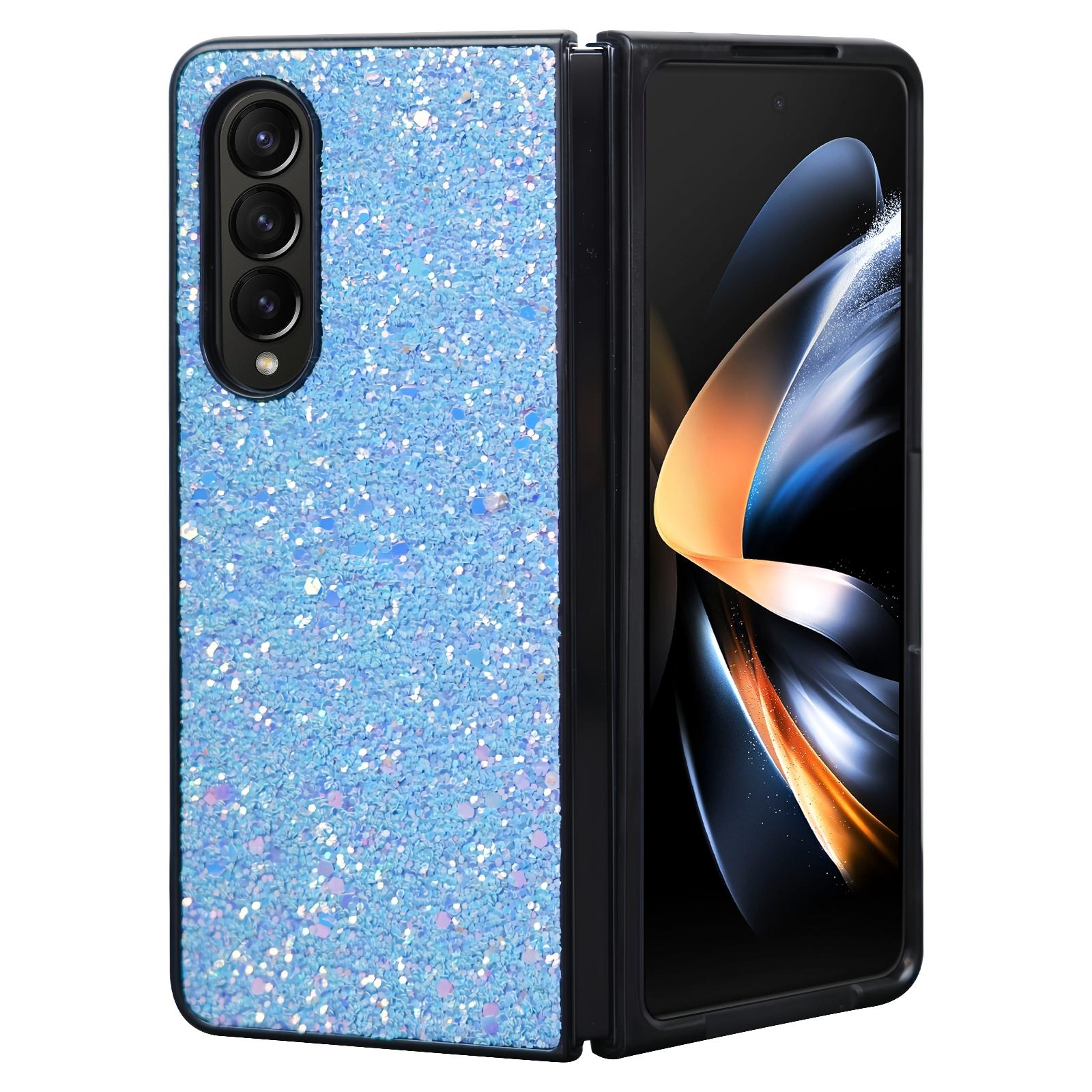 For Samsung Galaxy Z Fold4 5G Foldable Diamond Case - Compact And Stylish - Flash Green 9